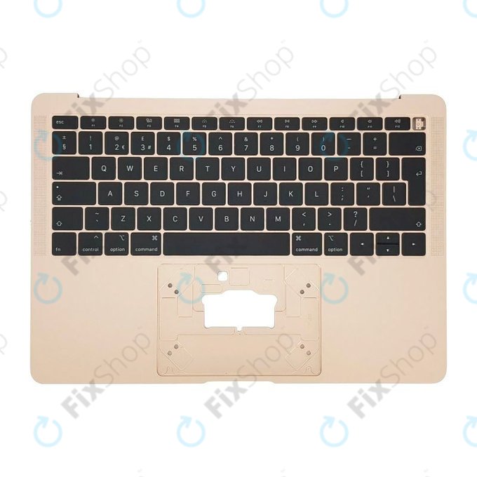 Apple MacBook Air 13" A1932 (2018 - 2019) - Gornji okvir tipkovnice + tipkovnica UK (zlato)