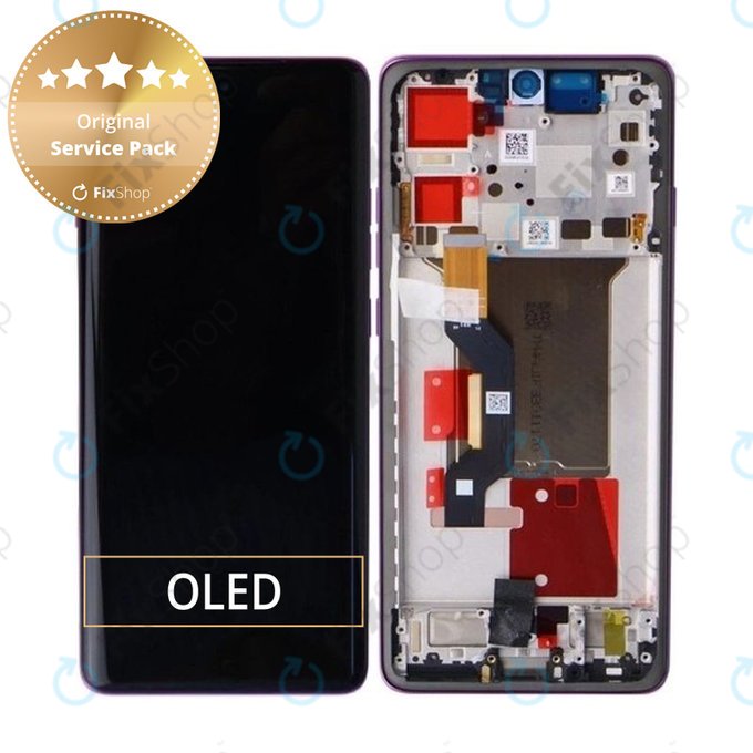 Motorola Edge 60 Pro - LCD zaslon + zaslon osjetljiv na dodir + okvir (Sparkling Grape) - 5D68C30047 Genuine Service Pack