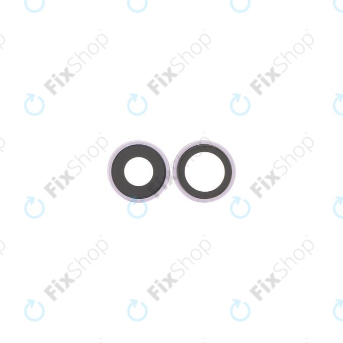 Apple iPhone 17 - Staklo zadnje kamere s okvirom (Lavender) - 2 kom