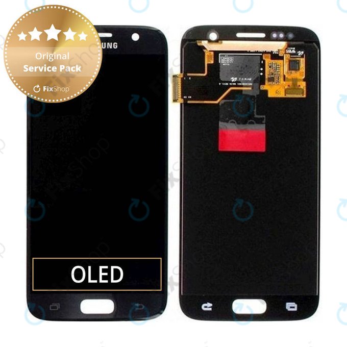 Samsung Galaxy S7 G930F - LCD zaslon + zaslon osjetljiv na dodir (Black) - GH97-18523A, GH97-18761A, GH97-18757A Genuine Service Pack