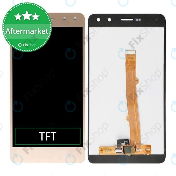 Huawei Y6 (2017) - LCD zaslon + zaslon osjetljiv na dodir (Gold) TFT