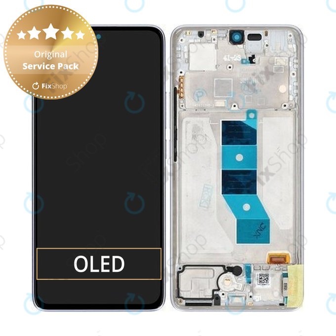 Xiaomi Redmi Note 14 5G 24094RAD4G - LCD zaslon + zaslon osjetljiv na dodir + okvir (Lavender Purple) - 56001900O1700 Genuine Service Pack