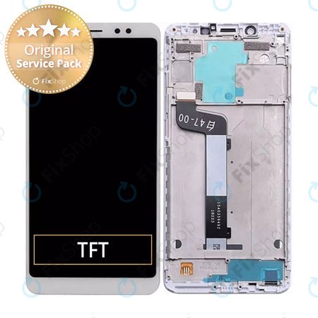 Xiaomi Redmi Note 5 Pro - LCD zaslon + zaslon osjetljiv na dodir + okvir (bijeli) - 560410020033 Originalni servisni paket