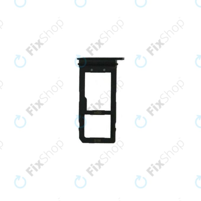HTC U11 - SIM + SD ladica (crna) - 72H0A209-02M Genuine Service Pack