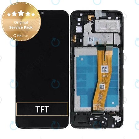Samsung Galaxy A04e A042F - LCD zaslon + zaslon osjetljiv na dodir + okvir (crni) - GH81-23088A Originalni servisni paket