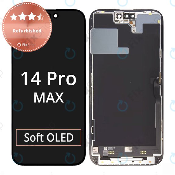 Zaslon za iPhone 14 Pro Max, Dodirni ekran s okvirom, Refurbished
