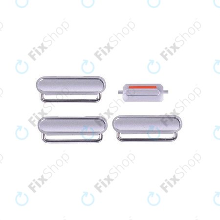 Apple iPhone 6S Plus - Set bočnih gumba - Uključivanje/isključivanje + glasnoća + isključivanje zvuka (srebrni)