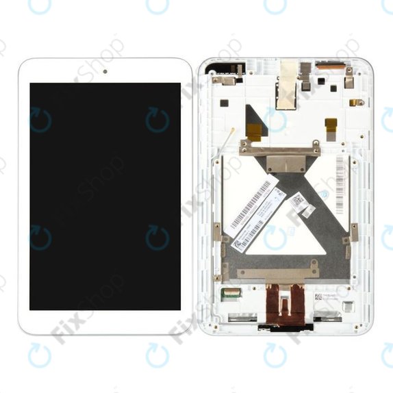 Asus MeMO Pad 8 ME181C, ME181CX - LCD zaslon + zaslon osjetljiv na dodir + okvir (bijeli)