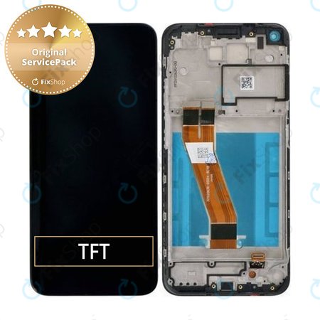 Nokia 5.4 - LCD zaslon + zaslon osjetljiv na dodir + okvir (crni) - HQ3160B767000 Originalni servisni paket