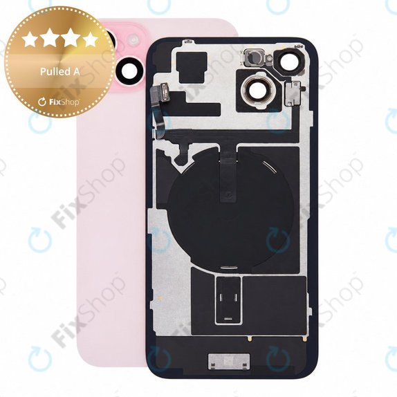 Staklo stražnjeg kućišta za iPhone 15 Plus, Pink, Pulled A