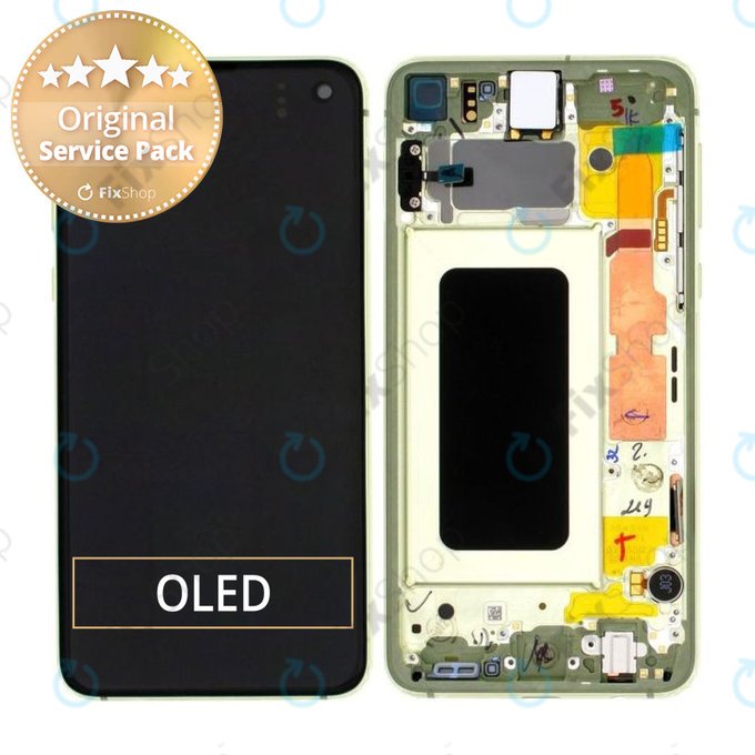 Samsung Galaxy S10e G970F - LCD zaslon + zaslon osjetljiv na dodir + okvir (Canary Yellow) - GH82-18852G, GH82-18836G Genuine Service Pack