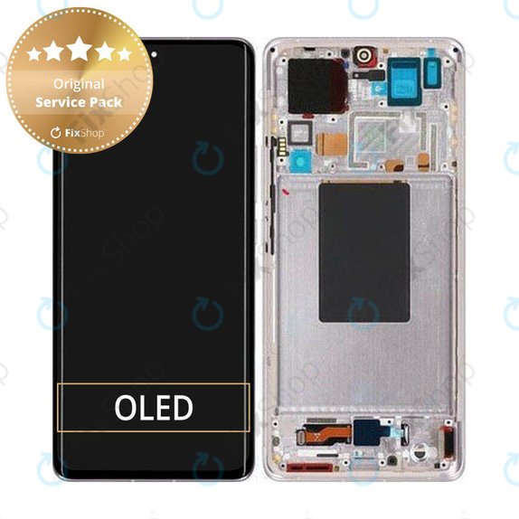 Xiaomi 12 Pro 2201122C 2201122G - LCD zaslon + zaslon osjetljiv na dodir + okvir (Purple) - 56000500L200 Genuine Service Pack