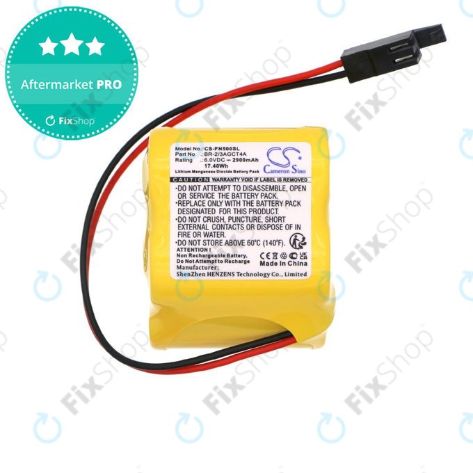 Baterija za GE FANUC ALPHA iSV, BETA iSV, 2900mAh, Li-MnO2, 6V, A98L-0031-0025, HQ