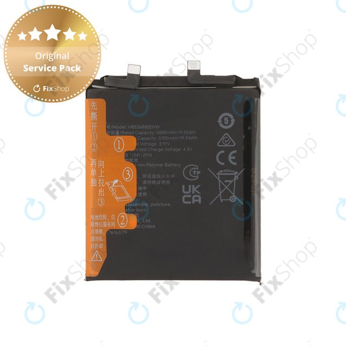 Baterija za Honor Magic5 Pro PGT-N19, 5100mAh, HB536880EHW, Genuine Service Pack