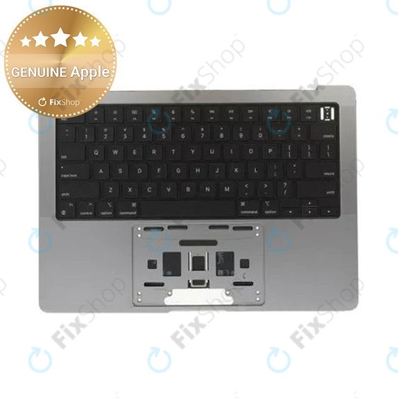 Gornji okvir tipkovnice za MacBook Pro 14", A2442 (2021), A2779 (2023), s US tipkovnicom i baterijom, Space Gray, 661-32210, Genuine Apple