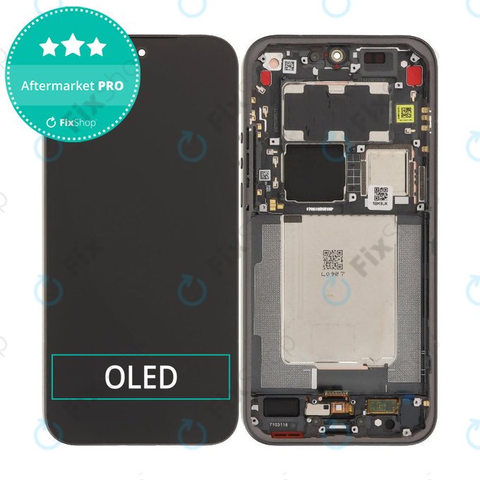 Zaslon OLED za Xiaomi 17 Ultra, Black, Dodirni ekran s okvirom