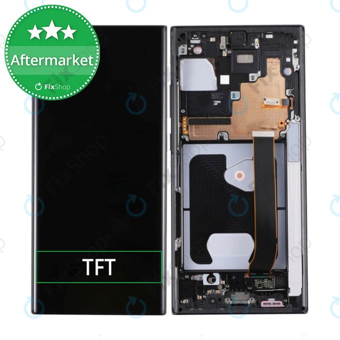 Samsung Galaxy Note 20 Ultra N986B - LCD zaslon + steklo na dotik + okvir (Mystic Black) TFT