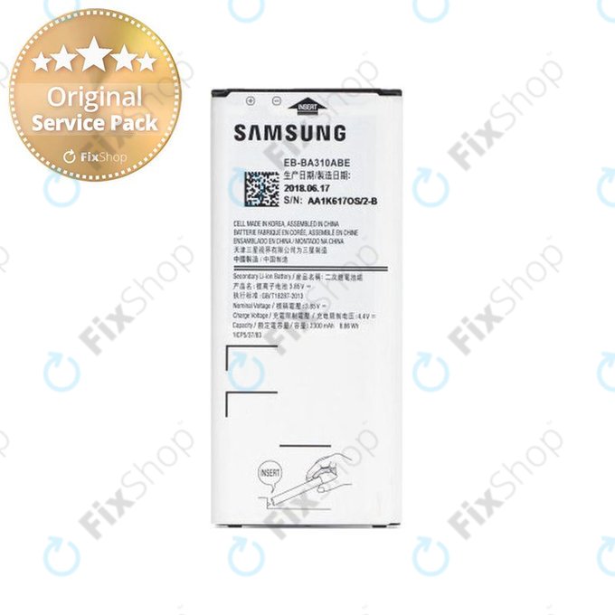 Samsung Galaxy A3 A310F (2016) - Baterija BA310ABE 2300mAh - GH43-04562A, GH43-04562B Originalni servisni paket