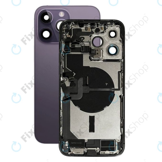 Apple iPhone 14 Pro Max - Stražnje Maska s malim dijelovima (tamnoljubičasto)