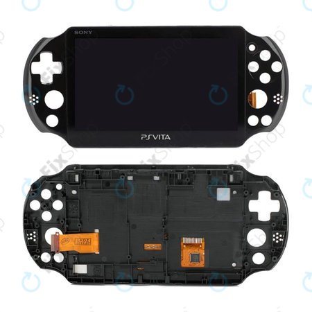 Sony Playstation Vita 2000 - LCD zaslon + zaslon osjetljiv na dodir + okvir (crni)