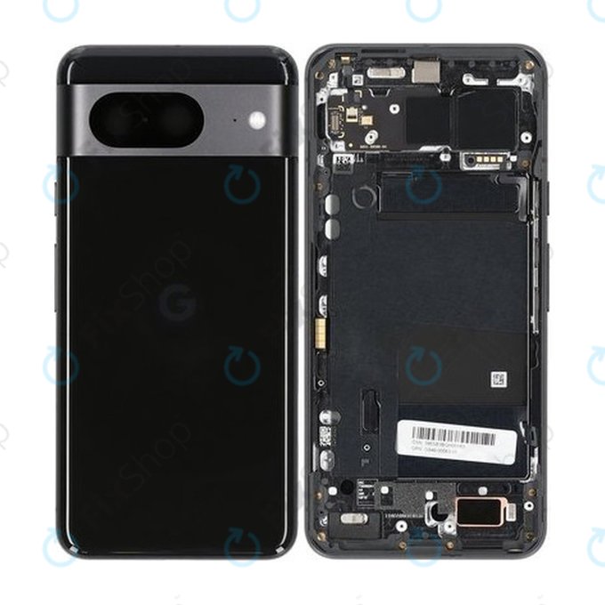 Google Pixel 8 GKWS6 G9BQD - Poklopac baterije (Obsidian) - G949-00563-01 Genuine Service Pack