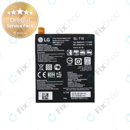 LG G Flex 2 H955 - Baterija BL-T16 2920mAh - EAC62718201 Originalni servisni paket