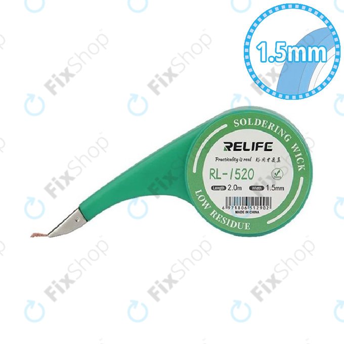 Relife RL-1520 - Snažan fitilj za lemljenje (1,5 mm)