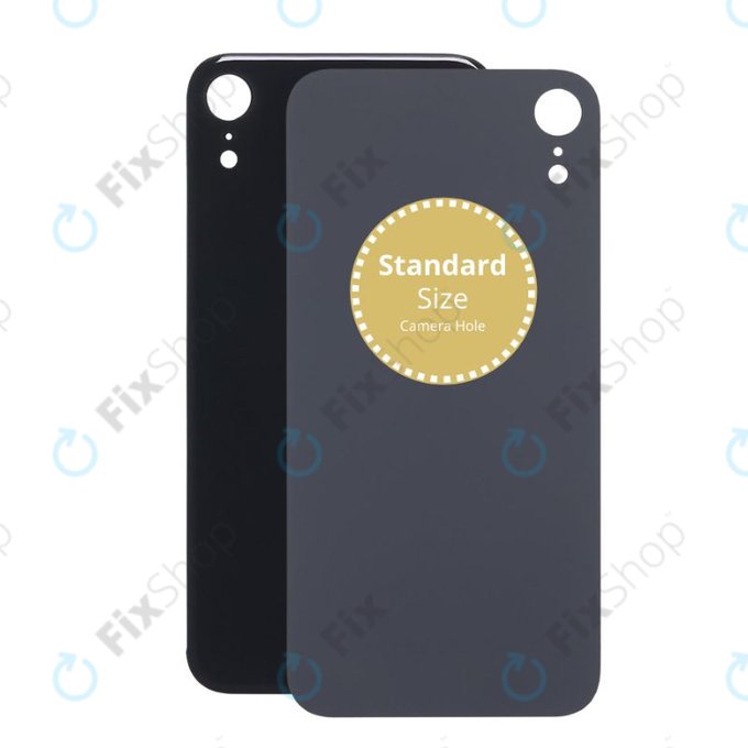 Apple iPhone XR - Stražnje staklo kućišta (crno)