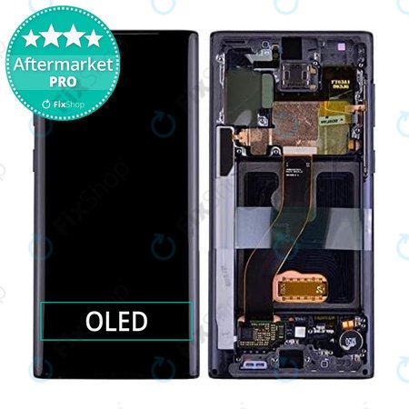 Samsung Galaxy Note 10 - LCD zaslon + zaslon osjetljiv na dodir + okvir (crni) OLED
