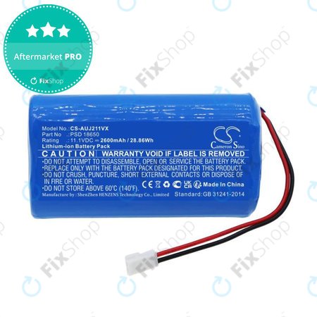 Baterija za Aquajack 211, 2600mAh, Li-Ion, 11.1V, PSD 18650, HQ