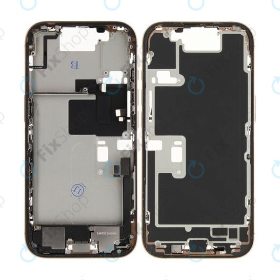 Apple iPhone 16 Pro - Srednji okvir + Tipke za uključivanje + Glasnoću (Desert Titanium)