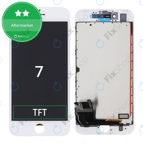 Zaslon za iPhone 7, White, Dodirni ekran s okvirom