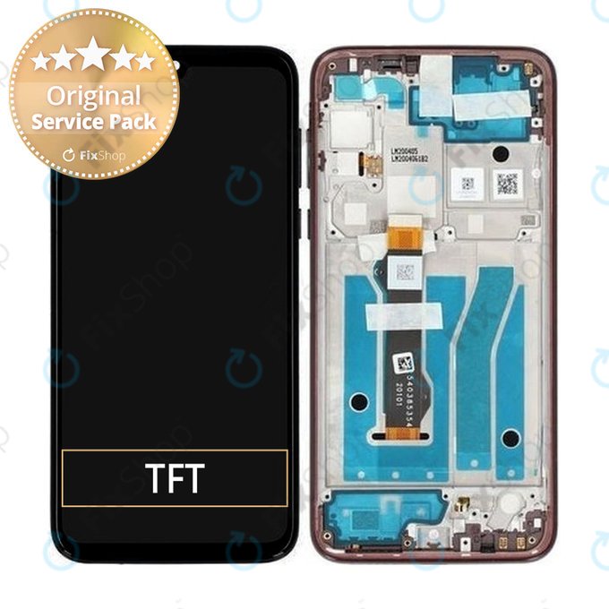 Motorola Moto G8 Plus - LCD zaslon + zaslon osjetljiv na dodir + okvir (tamnocrveni) - 5D68C15529 Originalni servisni paket