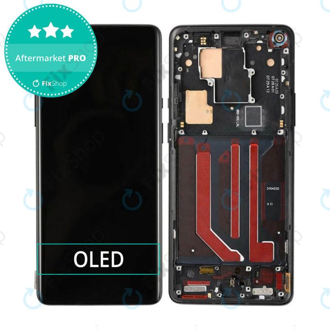 OnePlus 8 Pro - LCD zaslon + zaslon osjetljiv na dodir + okvir (crni) OLED