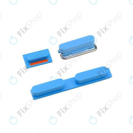 Apple iPhone 5C - Set bočnih gumba - Napajanje + Glasnoća + Mute (plavo)