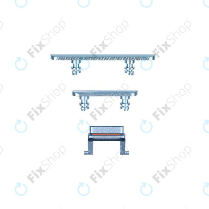 Apple iPhone XR - Set bočnih gumba - Uključivanje/isključivanje + glasnoća + isključivanje zvuka (plavo)