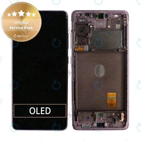 Samsung Galaxy S20 FE G780F - LCD zaslon + zaslon osjetljiv na dodir + okvir (Cloud Lavender) - GH82-24219C, GH82-24220C, GH82-31328C, GH82-31329C Originalni servisni paket