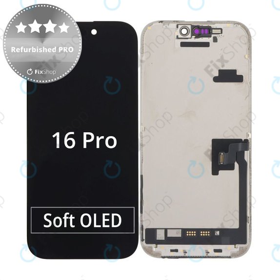 Apple iPhone 16 Pro - LCD zaslon + zaslon osjetljiv na dodir + okvir Refurbished PRO